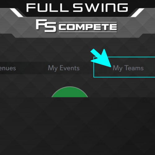 Click on My Teams to invite other players to the golf simulator league!