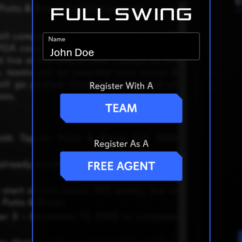 You can register a team or as a free agent!