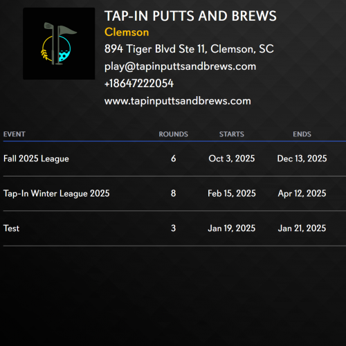 Tap-In: Putts & Brews Fall Golf League
